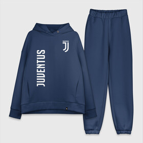 Женский костюм хлопок Oversize с принтом JUVENTUS в Екатеринбурге,  |  | cr7 | fc juventus | football | juve | juventus | ronaldo | sport | роналдо | спорт | футбол | ювентус