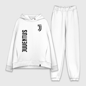 Женский костюм хлопок Oversize с принтом JUVENTUS в Екатеринбурге,  |  | cr7 | fc juventus | football | juve | juventus | ronaldo | sport | роналдо | спорт | футбол | ювентус