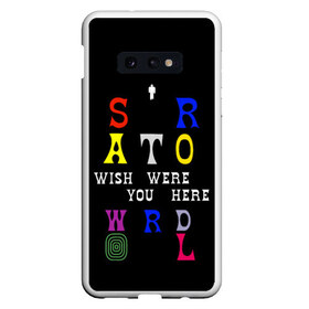 Чехол для Samsung S10E с принтом ASTROWORLD в Екатеринбурге, Силикон | Область печати: задняя сторона чехла, без боковых панелей | 21 savage | astroworld | hip hop | juice wrld | quavo | rap | the weeknd | travis scott | астроворд | астроворлд | джеймс блейк | дрейк | кид кади | реп | рэп | стиви уандер | тревис скот | фрэнк оушен