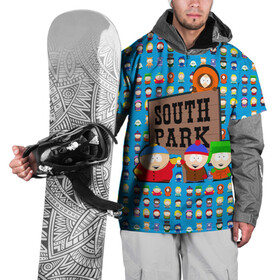 Накидка на куртку 3D с принтом Южный парк в Екатеринбурге, 100% полиэстер |  | south park | мультик | южный парк