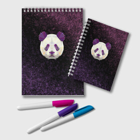 Блокнот с принтом Панда в Екатеринбурге, 100% бумага | 48 листов, плотность листов — 60 г/м2, плотность картонной обложки — 250 г/м2. Листы скреплены удобной пружинной спиралью. Цвет линий — светло-серый
 | animal | cute panda | mood | pandas | животное | милая пандочка | настроение | панда | панды