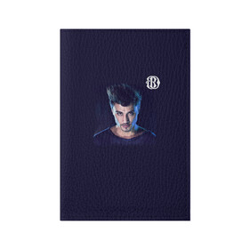 Обложка для паспорта матовая кожа с принтом Дима Билан в Екатеринбурге, натуральная матовая кожа | размер 19,3 х 13,7 см; прозрачные пластиковые крепления | Тематика изображения на принте: актер | билан | дима | певец