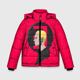 Зимняя куртка для мальчиков 3D с принтом Eminem в Екатеринбурге, ткань верха — 100% полиэстер; подклад — 100% полиэстер, утеплитель — 100% полиэстер | длина ниже бедра, удлиненная спинка, воротник стойка и отстегивающийся капюшон. Есть боковые карманы с листочкой на кнопках, утяжки по низу изделия и внутренний карман на молнии. 

Предусмотрены светоотражающий принт на спинке, радужный светоотражающий элемент на пуллере молнии и на резинке для утяжки | Тематика изображения на принте: d12 | eminem | encore | kamikaze | marshall | mathers | rap | recovery | relapse | revival | shady | slim | usa | маршалл | мэтерс | рэп | слим | сша | шейди | эминем