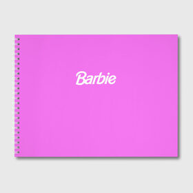 Альбом для рисования с принтом Barbie в Екатеринбурге, 100% бумага
 | матовая бумага, плотность 200 мг. | Тематика изображения на принте: barbie | барби | кукла | кукла барби