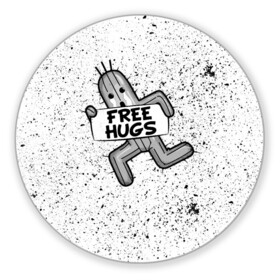 Коврик для мышки круглый с принтом FREE HUGS в Екатеринбурге, резина и полиэстер | круглая форма, изображение наносится на всю лицевую часть | Тематика изображения на принте: 7 remake | aerith | fantasy | ff7 | final | ps4 | red | shinra | square enix | vii remake | vii ремейк | айрис | последняя | ред | фантазия | фф7 | шинра