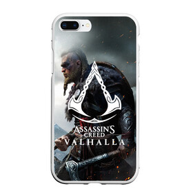 Чехол для iPhone 7Plus/8 Plus матовый с принтом ASSASSIN`S CREED VALHALLA в Екатеринбурге, Силикон | Область печати: задняя сторона чехла, без боковых панелей | slayer | valhalla | vikings | асасин | ассасин крид | ассассин | вальхалла | викинги | тамплиеры