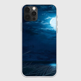 Чехол для iPhone 12 Pro Max с принтом Ночное поле в Екатеринбурге, Силикон |  | Тематика изображения на принте: луна | небо | ночь | облака | поле