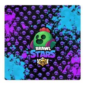 Магнитный плакат 3Х3 с принтом Brawl Stars SPIKE в Екатеринбурге, Полимерный материал с магнитным слоем | 9 деталей размером 9*9 см | 8 bit | 8 бит | bibi | brawl | brawl stars | crow | leon | spike | sprout | stars | бравл | бравл старс | браво старс | игра | компьютерная | кров | леон | онлайн | старс