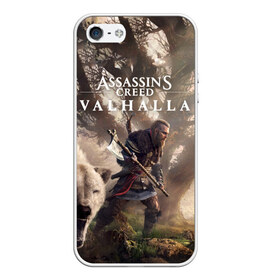 Чехол для iPhone 5/5S матовый с принтом Assassin’s Creed Valhalla в Екатеринбурге, Силикон | Область печати: задняя сторона чехла, без боковых панелей | action | creed | eivor | rpg | ubisoft | valhalla | viking | vikings | англия | ассасин | ассасина | вальгалла | викинг | викинги | кредо | эйвор