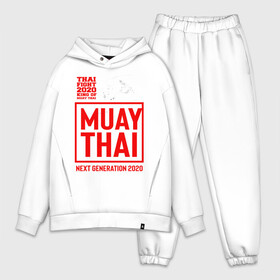 Мужской костюм хлопок OVERSIZE с принтом MUAY THAI в Екатеринбурге,  |  | boxing | fight | kickboxing | mma | muay thai | боец | бокс | мма | муай тай | тайский бокс