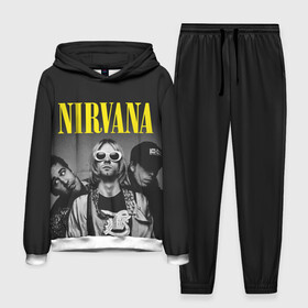 Мужской костюм 3D (с толстовкой) с принтом NIRVANA в Екатеринбурге,  |  | nirvana | nirvana smells | nirvana smells like | teen spirit | курт кобейн | нирвана | нирвана песни.