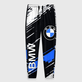 Мужские брюки 3D с принтом BMW в Екатеринбурге, 100% полиэстер | манжеты по низу, эластичный пояс регулируется шнурком, по бокам два кармана без застежек, внутренняя часть кармана из мелкой сетки | auto | bmw | bmw 3 | bmw 5. | bmw m5 | i8 | x5 | x6 | авто | бмв