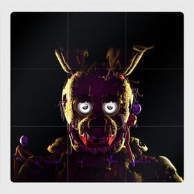 Магнитный плакат 3Х3 с принтом FNAF [2] в Екатеринбурге, Полимерный материал с магнитным слоем | 9 деталей размером 9*9 см | bonnie | chika | five nights at freddys | foxy | freddy | game | horror | бони | пять ночей с фредди | фнаф | фокси | фредди | чика