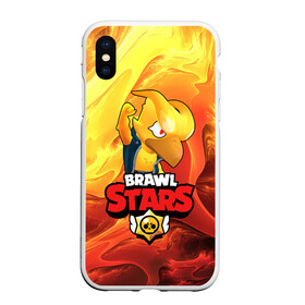 Чехол для iPhone XS Max матовый с принтом BRAWL STARS CROW в Екатеринбурге, Силикон | Область печати: задняя сторона чехла, без боковых панелей | bibi | brawl stars | coach mike | crow | leon | leon shark | max | mecha crow | mr.p | phoenix | sally leon | spike | sprout | unicorn | virus 8 bit | werewolf | ворон | оборотень | пингвин