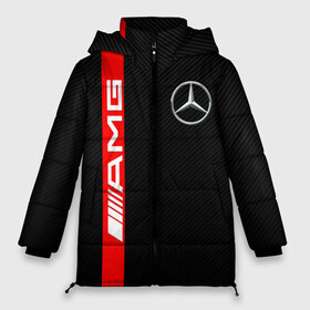 Женская зимняя куртка 3D с принтом MERCEDES-BENZ AMG в Екатеринбурге, верх — 100% полиэстер; подкладка — 100% полиэстер; утеплитель — 100% полиэстер | длина ниже бедра, силуэт Оверсайз. Есть воротник-стойка, отстегивающийся капюшон и ветрозащитная планка. 

Боковые карманы с листочкой на кнопках и внутренний карман на молнии | Тематика изображения на принте: amg | auto | brabus | carbon | mercedes | sport | авто | автомобиль | автомобильные | амг | брабус | бренд | карбон | марка | машины | мерседес | спорт