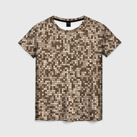 Женская футболка 3D с принтом ВЯЗАНЫЙ КАМУФЛЯЖ в Екатеринбурге, 100% полиэфир ( синтетическое хлопкоподобное полотно) | прямой крой, круглый вырез горловины, длина до линии бедер | camouflage | армия | военная форма | военный | вооружение | вооруженные силы | вязанный | вязаный | защита | защитный цвет | камуфляж | маскировка | солдат | униформа | форма | хаки