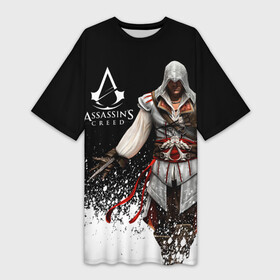 Платье-футболка 3D с принтом Assassin’s Creed  [04] в Екатеринбурге,  |  | ezio | game | ubisoft | ассасин крид | кредо ассасина | эцио