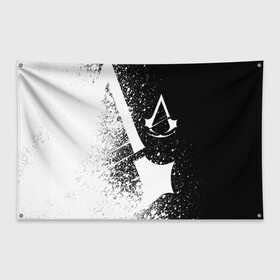 Флаг-баннер с принтом Assassin’s Creed [03] в Екатеринбурге, 100% полиэстер | размер 67 х 109 см, плотность ткани — 95 г/м2; по краям флага есть четыре люверса для крепления | ezio | game | ubisoft | ассасин крид | кредо ассасина | эцио