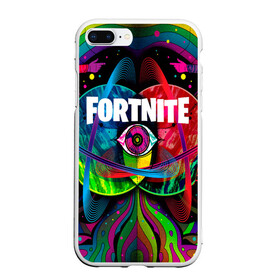 Чехол для iPhone 7Plus/8 Plus матовый с принтом TRAVIS SCOTT X FORTNITE в Екатеринбурге, Силикон | Область печати: задняя сторона чехла, без боковых панелей | astronomical | astroworld | cactus jack | fortnite | jack boys | la flame | rodeo | travis scott | кактус джек | пламя | трэвис скотт | фортнайт