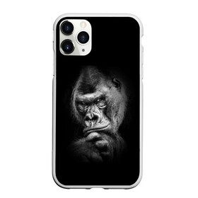 Чехол для iPhone 11 Pro Max матовый с принтом Ruanda в Екатеринбурге, Силикон |  | eyes | gorilla | muzzle | nostrils | paw | ruanda | view | взгляд | глаза | горилла | животные | лапа | ноздри | руанда