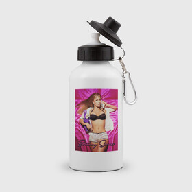 Бутылка спортивная с принтом Britney Spears в Екатеринбурге, металл | емкость — 500 мл, в комплекте две пластиковые крышки и карабин для крепления | Тематика изображения на принте: britney | britneyspears | icon | jean | pop | princess | spears | usa | бритни | бритниспирс | джин | поп | работа | спирс | сша