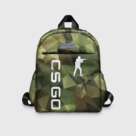 Детский рюкзак 3D с принтом CS GO CAMOUFLAGE в Екатеринбурге, 100% полиэстер | лямки с регулируемой длиной, сверху петелька, чтобы рюкзак можно было повесить на вешалку. Основное отделение закрывается на молнию, как и внешний карман. Внутри дополнительный карман. По бокам два дополнительных кармашка | Тематика изображения на принте: astralis | awp | counter strike | cs go | cs go global offensive | cs:go | faze clan | hyper beast | team liquid | астралис | кс го | тим ликвид | фейз клан | хайпер бист