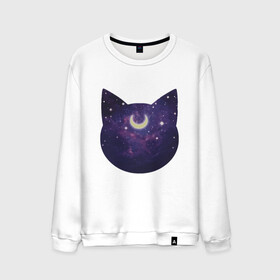 Мужской свитшот хлопок с принтом Space Cat в Екатеринбурге, 100% хлопок |  | animal | cat | cute | kitty | meow | space | друг | животные | киска | китти | космонавт | космос | кот | котенок | котик | кошечка | кошка | лев | леопард | милый | мур | мяу | ночь | пантера | питомец | рысь | тигр | улыбка