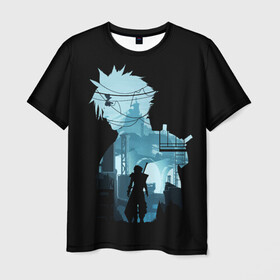 Мужская футболка 3D с принтом Final Fantasy в Екатеринбурге, 100% полиэфир | прямой крой, круглый вырез горловины, длина до линии бедер | Тематика изображения на принте: final fantasy | final fantasy vii remake | игры | последняя фантазия | файнару фантадзи