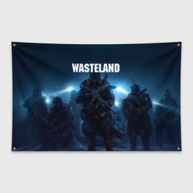 Флаг-баннер с принтом Wasteland 3 в Екатеринбурге, 100% полиэстер | размер 67 х 109 см, плотность ткани — 95 г/м2; по краям флага есть четыре люверса для крепления | game wasteland 3 | post apocalyptic | wasteland | wasteland 2 | wasteland 3 | вастеленд | вестерленд | вестленд | вэстелэнд | игра wasteland | постапакалипсис | пустошь | ядерная зима