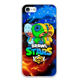 Чехол для iPhone 5/5S матовый с принтом BRAWL STARS LEON SKINS в Екатеринбурге, Силикон | Область печати: задняя сторона чехла, без боковых панелей | 