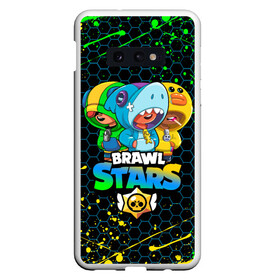 Чехол для Samsung S10E с принтом BRAWL STARS LEON SKINS в Екатеринбурге, Силикон | Область печати: задняя сторона чехла, без боковых панелей | bibi | brawl stars | coach mike | crow | leon | leon shark | max | mecha crow | mr.p | phoenix | sally leon | spike | sprout | unicorn | virus 8 bit | werewolf | ворон | оборотень | пингвин