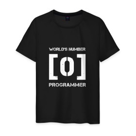 Мужская футболка хлопок с принтом Программист в Екатеринбурге, 100% хлопок | прямой крой, круглый вырез горловины, длина до линии бедер, слегка спущенное плечо. | Тематика изображения на принте: code | developer | programmer | айтишник | девелопер | инженер | код | программа | программирование | программист | профессия | разработчик | технарь | тыжпрограммист