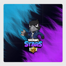 Магнитный плакат 3Х3 с принтом Brawl Stars CROW в Екатеринбурге, Полимерный материал с магнитным слоем | 9 деталей размером 9*9 см | 8 bit | 8 бит | bibi | brawl | brawl stars | crow | leon | spike | sprout | stars | бравл | бравл старс | браво старс | игра | компьютерная | кров | леон | онлайн | старс