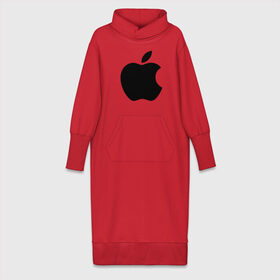 Платье удлиненное хлопок с принтом Apple в Екатеринбурге,  |  | apple | техника | яблоко