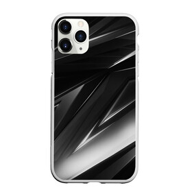 Чехол для iPhone 11 Pro Max матовый с принтом GEOMETRY STRIPES BLACK & WHITE в Екатеринбурге, Силикон |  | abstraction | geometry | hexagon | stripes | text | texture | абстракция | геометрия | красный | линии | неон | неоновый | полосы | соты | текстура | фигуры | черный