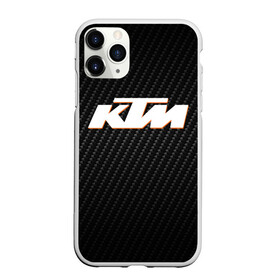 Чехол для iPhone 11 Pro Max матовый с принтом KTM КАРБОН (Z) в Екатеринбурге, Силикон |  | enduro | ktm | moto | motocycle | sportmotorcycle | ктм | мото | мотоспорт