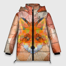 Женская зимняя куртка 3D с принтом Fox в Екатеринбурге, верх — 100% полиэстер; подкладка — 100% полиэстер; утеплитель — 100% полиэстер | длина ниже бедра, силуэт Оверсайз. Есть воротник-стойка, отстегивающийся капюшон и ветрозащитная планка. 

Боковые карманы с листочкой на кнопках и внутренний карман на молнии | art | fox | арт | графика | лисы | минимализм | рисунок