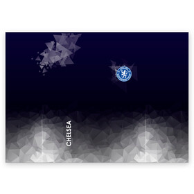 Поздравительная открытка с принтом Chelsea в Екатеринбурге, 100% бумага | плотность бумаги 280 г/м2, матовая, на обратной стороне линовка и место для марки
 | atletico | barcelona | borussia | chelsea | cristiano | football | juventus | manchester city | manchester united | messi | real madrid | ronaldo | sport | спорт | футбол