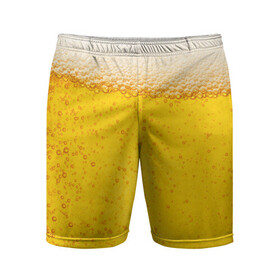Мужские шорты спортивные с принтом Пиво в Екатеринбурге,  |  | Тематика изображения на принте: пенное | хмельное