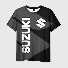 Мужская футболка 3D с принтом SUZUKI (6) в Екатеринбурге, 100% полиэфир | прямой крой, круглый вырез горловины, длина до линии бедер | suzuki | авто | автомобиль | сузуки