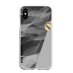 Чехол для iPhone XS Max матовый с принтом Real Madrid в Екатеринбурге, Силикон | Область печати: задняя сторона чехла, без боковых панелей | atletico | barcelona | borussia | chelsea | cristiano | football | juventus | manchester city | manchester united | messi | real madrid | ronaldo | sport | спорт | футбол