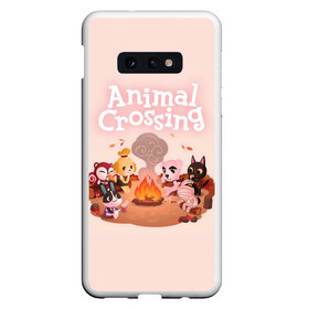 Чехол для Samsung S10E с принтом Animal Crossing в Екатеринбурге, Силикон | Область печати: задняя сторона чехла, без боковых панелей | Тематика изображения на принте: animal crossing | isabelle | tom nook | энимал кроссинг