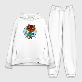 Женский костюм хлопок Oversize с принтом Tom Nook в Екатеринбурге,  |  | animal crossing | isabelle | tom nook | энимал кроссинг