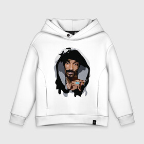 Детское худи Oversize хлопок с принтом Snoop Dogg в Екатеринбурге, френч-терри — 70% хлопок, 30% полиэстер. Мягкий теплый начес внутри —100% хлопок | боковые карманы, эластичные манжеты и нижняя кромка, капюшон на магнитной кнопке | 2pac | black | dog | dr dre | hip hop | rap | snoop dogg | west coast | гангстер | микрофон | музыка | рифма | рэп | рэпер | снуп дог | собака | хип хоп