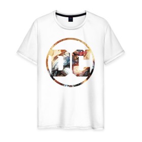 Мужская футболка хлопок с принтом Cyborg в Екатеринбурге, 100% хлопок | прямой крой, круглый вырез горловины, длина до линии бедер, слегка спущенное плечо. | cyborg | dc | shtatjl | киборг | логотип