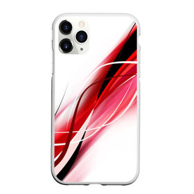 Чехол для iPhone 11 Pro Max матовый с принтом GEOMETRY STRIPES RED в Екатеринбурге, Силикон |  | abstraction | geometry | hexagon | neon | paints | stripes | texture | triangle | абстракция | брызги | геометрия | краски | неон | неоновый | соты | текстура