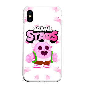 Чехол для iPhone XS Max матовый с принтом Sakura Spike Brawl Stars в Екатеринбурге, Силикон | Область печати: задняя сторона чехла, без боковых панелей | brawl | brawl stars | sakura spike | spike | бравл | бравл кактус | бравл старс | кактус | сакура спайк | спайк | спайк бравл старс