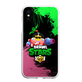 Чехол для iPhone XS Max матовый с принтом СПРУТ BRAWL STARS в Екатеринбурге, Силикон | Область печати: задняя сторона чехла, без боковых панелей | brawl | brawl stars | brawl stars sprout | clash | sprout | tropical sprout | бравл старс | игра | мобильные игры | спраут | тропический спрут