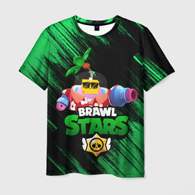 Мужская футболка 3D с принтом SPROUT BRAWL STARS в Екатеринбурге, 100% полиэфир | прямой крой, круглый вырез горловины, длина до линии бедер | brawl | brawl stars | brawl stars sprout | clash | sprout | tropical sprout | бравл старс | игра | мобильные игры | спраут | тропический спрут