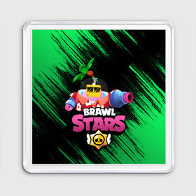 Магнит 55*55 с принтом СПРАУТ BRAWL STARS в Екатеринбурге, Пластик | Размер: 65*65 мм; Размер печати: 55*55 мм | Тематика изображения на принте: brawl | brawl stars | brawl stars sprout | clash | sprout | tropical sprout | бравл старс | игра | мобильные игры | спраут | тропический спрут